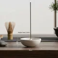 Porte-encens minimaliste en céramique blanche en forme de tasse sur table en bois - XC1019-3 Porte-encens rond blanc / Blanc