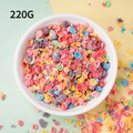 220G pack of colorful cupcake topping cereal and fruit flakes in a white ceramic bowl - Colorful Fruit Cereal Flakes (220g)