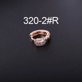 Single rose gold zircon ear cuff with crescent moon micro-pave detailing on black surface - Moon - Rose Gold (2# Rose Gold)