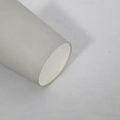 Single grey disposable paper cup with white inner lining for parties and coffee drinks - 10 Pieces Pack / Silver