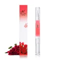 Nagelpflege-Stift mit Rosenöl in rosa Flüssigkeit und passender Verpackung - Rose