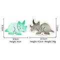 3D triceratops silicone mold for dinosaur candles and soaps with dimension details - Style 2-Gray Triceratops
