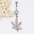 Feuille de Marijuana Argent