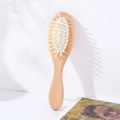 Spazzola per capelli massaggiante in legno naturale con cuscinetto ad aria morbido - Pettine a Cuscino d'Aria in Faggio (18*5cm)