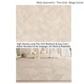 Modern geometric mesh rug in beige-camel color made of high-density looped pile material - 300cmx400cm / Rice Camel