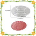 Round fruit embossed silicone resin mold with floral patterns and 22.5cm diameter size - Silicone Mold / Embossed Strawberry Tray
