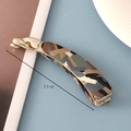 11cm camouflage acetate banana hair clip with golden metal hardware for elegant ponytails - 10# Camouflage Acetate Banana Clip