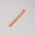 Polished rose gold stainless steel rectangle pendant with rounded corners for DIY jewelry - Rose Gold
