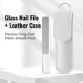 White Leather Case + Square Head Glass File