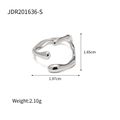 Fluid Water Drop Open Style(JDR201636-S) Silver