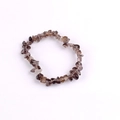 Handmade bracelet featuring natural smoky quartz chips with irregular brown crystal shapes - Smoky Quartz