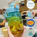 Borraccia Tritan 700ml verde aurora con cannuccia e manico portatile SHOTAY - 700ml / Verde Aurora