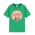 Women's green casual Mother's Day T-shirt with floral Happy Mother's Day print - XS / Tops / Green (Happy Mother's Day Floral Print)