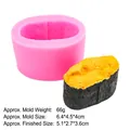 Pink silicone sushi mold B319 for realistic salmon roe and gunkan maki DIY food models - 2# Sea Urchin Sushi / Pink