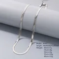 Elegante 4mm Edelstahl Silber Gliederkette für Damen mit verstellbarer Verlängerungskette - 4mm / 40CM+5CM Verlängerungskette / Stahlfarben