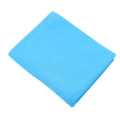 Sky blue mercerized cotton jersey headscarf shawl folded on a clean white background - Cyan Blue(17)