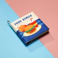 Baby soft cloth book food series featuring cartoon hamburger and drink pattern - Food Cognitive Cloth Book English Version