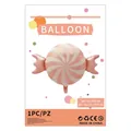 Ballon en aluminium rose en forme de sucette pour décoration d'anniversaire 69x50cm - Sucette Mate
