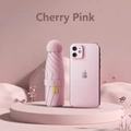 Mini portable cherry pink capsule umbrella with UPF 50+ UV protection and compact design - 8 Ribs / Cherry Pink