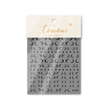 Close-up of black crescent moon nail art stickers with elegant gold branding packaging - Black Moon Style (to 867)