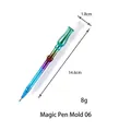Silikonform für Zauberstab-Stift mit buntem Epoxidharz-Stift-Musterbeispiel - Stil 6 Magische Stiftform