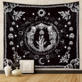 Gothic wandkleed met schedels en sterrenbeelden voor kamerdecoratie aan de muur - 180X230CM / Gotische Schedel & Dierenriem