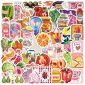 Mediterranean watercolor aesthetic stickers set for laptop, guitar and luggage DIY decor - Vintage Aesthetic Graffiti / 50 Pieces/Pack