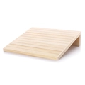 Solid wood slanted display stand for earrings and jewelry in a natural wood finish - Natural Wood Color
