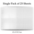 25 sheets of 4-pocket transparent PP binders for cash budget and photocard storage - 25 Sheets A5 Transparent Inner Pages