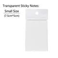 Minimalistische transparente Haftnotizen klein 7,5x5cm für Büro und Studium - Klein (7,5 cm * 5 cm)