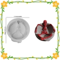 DIY Halloween skeleton ashtray resin mold featuring a translucent white silicone body - Silicone / Skeleton Human Ashtray Mold