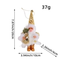 Pupazzo di Babbo Natale con cappello dorato e misure per decorazioni per feste natalizie - Cappello Stampato Oro