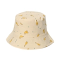 Beige omkeerbare vissershoed met gele eendenpatronen voor goede zonbescherming - 58cm / Beige