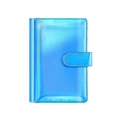 Laser blue A6 ring binder notebook cover with glossy metallic finish and snap closure - Laser Blue (Cover Only)