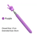 Purple telescopic teacher pointer with finger design, extends from 17cm up to 55cm - Purple