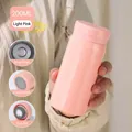 Mini 200ml portable vacuum flask in light pink with SUS 304 stainless steel interior - 200ml / Pink