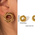 Gold Knot Earrings (Small) ZJGE0742