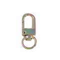 Rainbow plated alloy spring ring buckle with iridescent metallic finish for DIY keychains - UV Milk Tea