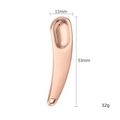 Rose gold zinc alloy eye cream spatula with dimensions 11mm by 53mm and weight 32g - Rose Gold Crescent Shape (X0172)