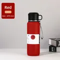 Red 1000ML 316 stainless steel vacuum flask with non-slip coating and carry strap - 1000ml / China Red