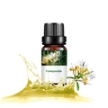 10ml Honeysuckle essential oil in amber glass bottle with artistic golden liquid splash - Honeysuckle (honeysuckle) As A Single Herb