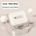 Portapillole portatile bianco crema, taglia piccola in PP alimentare con scala di 7 giorni - Piccolo / Bianco Crema