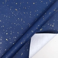 Dark blue wrapping paper with gold foil flakes and adhesive grid backing for crafts - 43cm Width x 3m Length / Sky Blue Starry