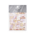 Detail of purple marble nail stickers with gold foil accents and TOG-008 pattern - Purple Gold Foil Marble (TOG-008)