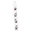 Decorazione natalizia scala di corda con quattro gnomi in peluche e cappelli grigi - Stile Cappello Grigio