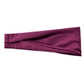 Elastic deep purple sports headband for yoga and running with breathable knit fabric - Maroon