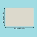 Beige silicone craft mat for DIY resin jewelry making, 60x40cm waterproof desktop pad - 60cmx40cm / Light Gray