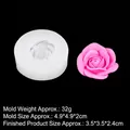 3D rose flower silicone mold model B1155 for aroma candles and resin crafts - 2#B1155 Transparent