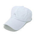 White breathable quick-dry baseball cap with embroidered letter M for outdoor sun protection - M (56-58cm) / White