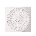 Copertura scarico in silicone bianco anti-intasamento con filtro per capelli da bagno - Bianco Tondo Potenziato